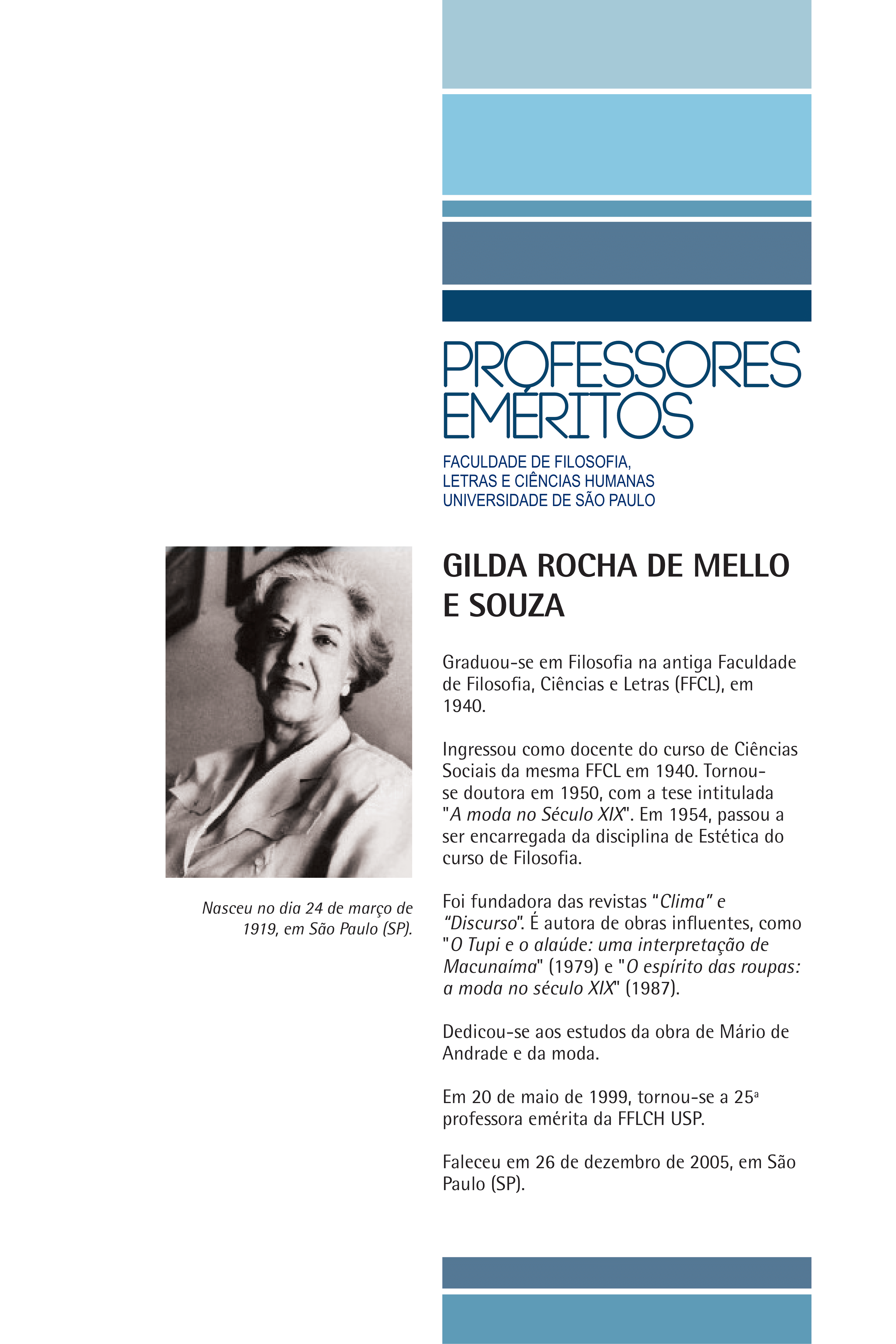 Placa Gilda Rocha de Mello e Souza